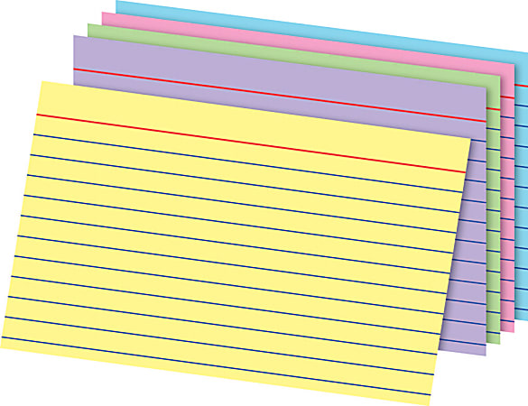 Office Depot® Brand Index Cards, 4" x 6", Rainbow, Pack Of 100