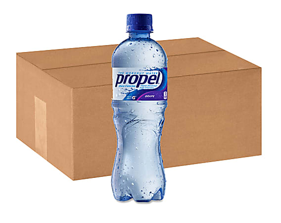 Propel® Electrolyte Water Beverage with Grape Flavor, 16.9 Oz, Case Of 24 Bottles