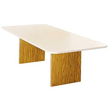 Bevis® Basyx™ Rectangular Conference Table Base, Medium Oak