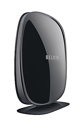 Belkin F9K1102 IEEE 802.11n  Wireless Router - 2.40 GHz ISM Band - 5 GHz UNII Band - 37.50 MB/s Wireless Speed - 4 x Network Port - 1 x Broadband Port - USB - Fast Ethernet