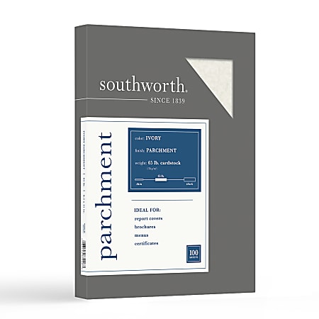 Southworth® Parchment Specialty Paper, 8 1/2&quot; x 11&quot;,