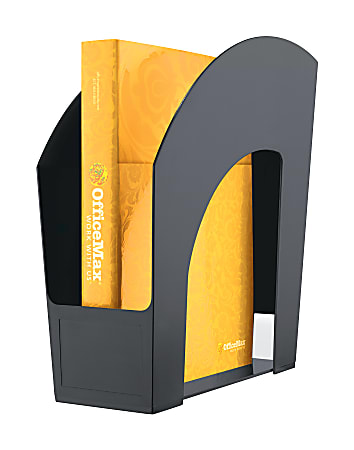 OfficeMax Magazine Holder, Black