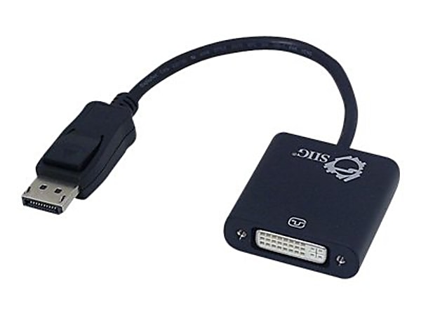 SIIG DisplayPort to DVI Adapter Converter - DisplayPort/DVI Video Cable  - CBDP0P11S1