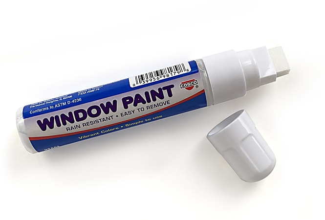6 X Washable Window Markers White Paint Pens Glass Erasable Auto Tire —  AllTopBargains