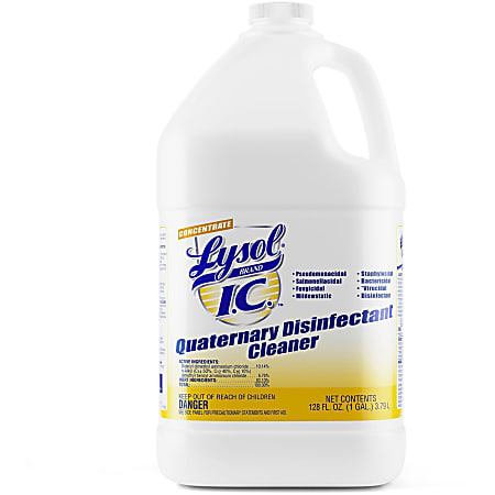 Lysol I.C. Quaternary Disinfectant Cleaner Original Scent 128 ...
