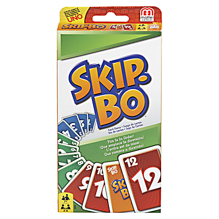Mattel Skip-Bo Card Game - Strategy - 2 to 6 Players - 1 Each