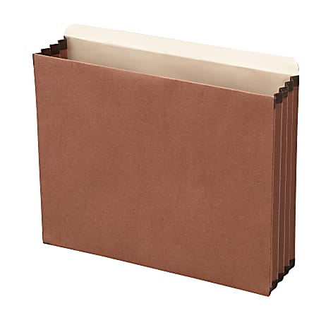 Office Depot® Brand File Cabinet Pockets, 3-1/2" Expansion, Letter Size, Brown, Pack Of 5