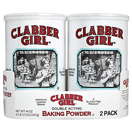 Clabber Girl Baking Powder, 22 Oz, Pack Of 2 Tubs