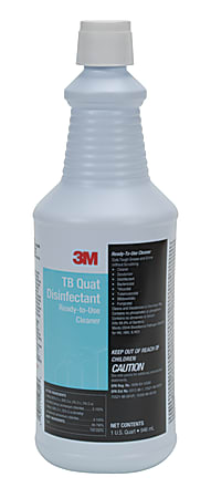 3M™ TB Quat Disinfectant Ready-To-Use Cleaner, 32 Oz Bottle, Case Of 12