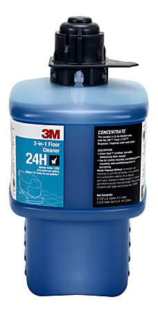 3M 24H 3 In-1 Floor Cleaner Concentrate, 67.6 Oz Bottle