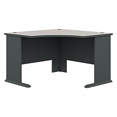 Bush Business Furniture Office Advantage 48"W Corner Desk, Slate/White Spectrum, Standard Delivery