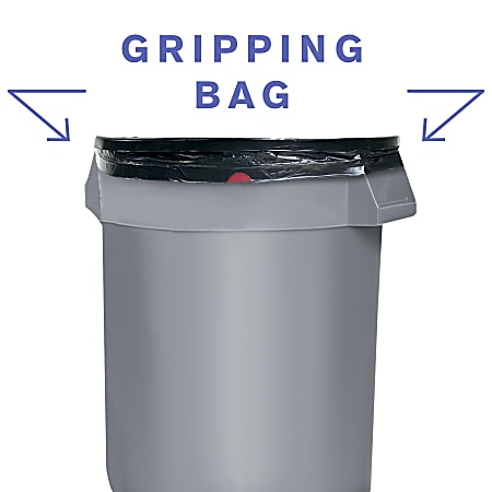Highmark Large Drawstring Trash Bags 33 Gallon Black Box Of