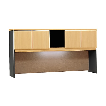 Bush Business Furniture Office Advantage Hutch 72"W, Beech/Slate, Premium Installation