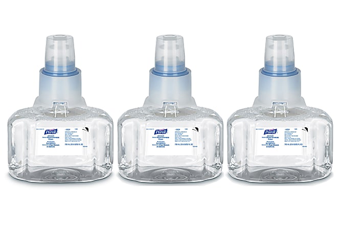 Purell® LTX-7 Advanced Foaming Hand Sanitizer Refills, 23.67 Oz, Case Of 3