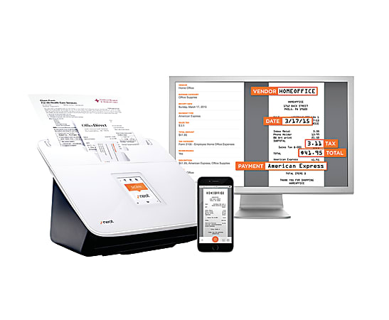 NeatConnect® Wireless Color Document Scanner, Premium Bundle With Neat Premium Service, 12005151