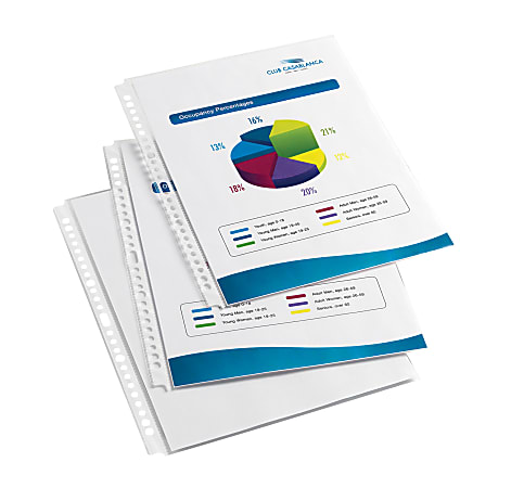 Office Depot Brand Presentation Book Refills 9 14 x 11 14 ...