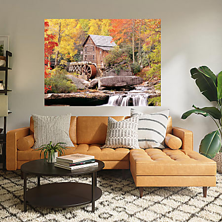 Biggies Landscape/Seascape Mural, 48" x 36", Unframed, Water Wheel