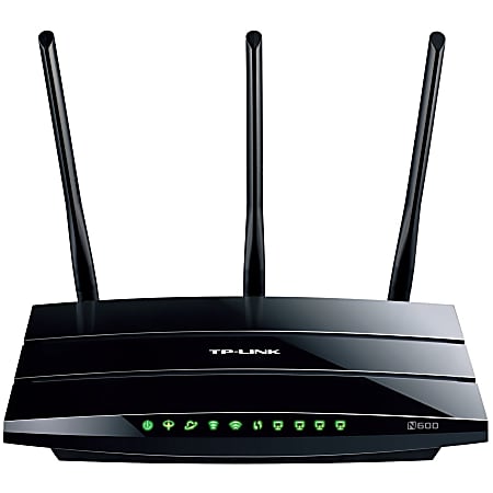 TP-LINK TD-W8980 N600 Wireless Dual Band Gigabit ADSL2+ Modem Router, 2.4GHz 300Mbps+5Ghz 300Mbps, 2 USB Ports for File Sharing, IPv6 Compatible
