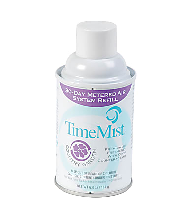 TimeMist® Premium Metered Air Freshener Refill, 6.6 Oz, Country Garden, Carton of 12 Units