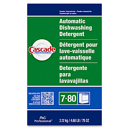 Cascade Dishwashing Detergent, 75 Oz, Fresh Scent, Carton Of 7 Boxes