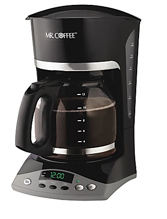 Mr. Coffee® SKX23 12-Cup Programmable Coffeemaker, Black