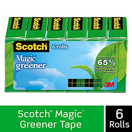 Scotch Magic Tape, Invisible, Home Office Supplies and Back to School  Supplies for College and Classrooms, 3 Rolls