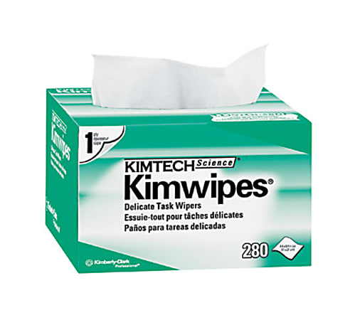 Kimtech Science® Kimwipes® Delicate Task Wipers, 4-2/5" x 8-2/5", 280 Per Pack, Case Of 60 Packs