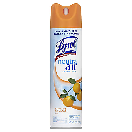 Lysol Air Spray Air Freshener Citrus Scent 10 Oz - Office Depot