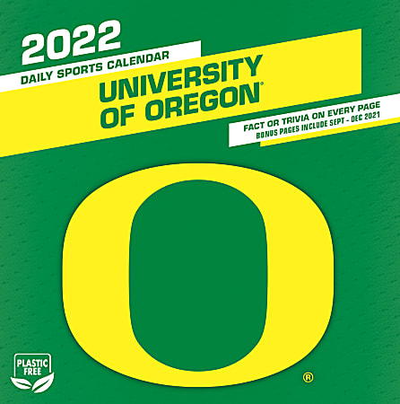 Lang Daily Calendar University Oregon 2022 - Office Depot