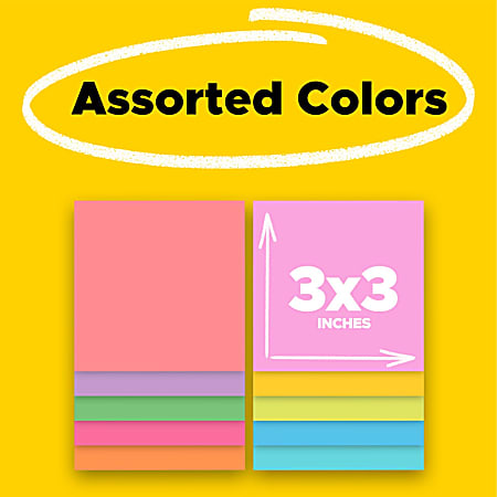 Post-it Super Sticky Notes, 7,6 x 7,6 cm, 5 blokken, 2 x hechtkracht, zwart, recyclebaar (654-5SSSC