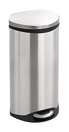 Safco® Stainless Steel Step-On Medical Waste Receptacle, 7.5