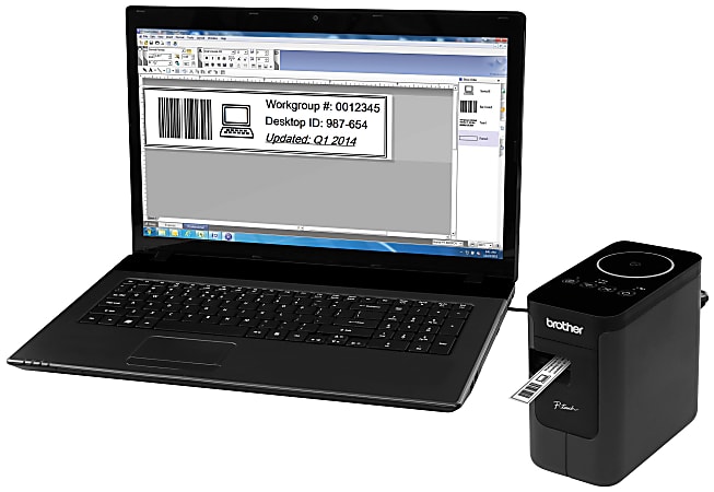 Brother P Touch PTP750W Wireless Compact Label Maker - Office Depot