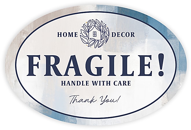 Custom Full Color Oval Advertising Labels - Office Depot