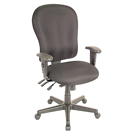Eurotech XL 4 x 4 Fabric Task Chair, Black