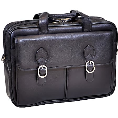 McKlein Kenwood Laptop Case With 15.4" Laptop Pocket, Black