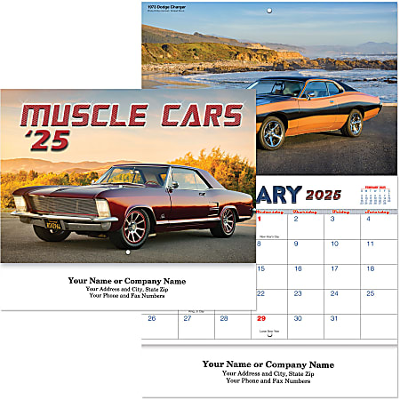 Muscle Car Wall Calendar