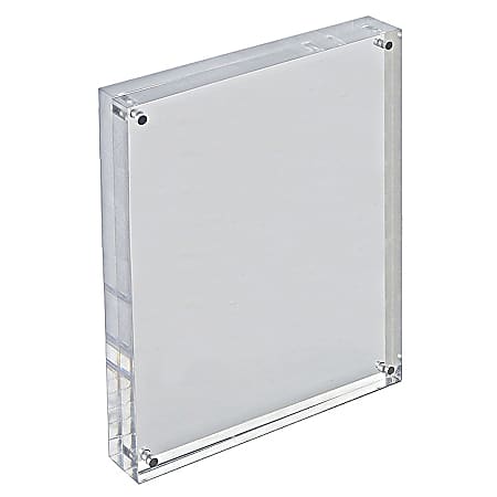 Azar Displays Acrylic VerticalHorizontal Block Frame 8 12 x 11