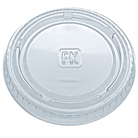 Fabrikal Plastic Lids For Portion Cups, Clear, Pack Of 2,500