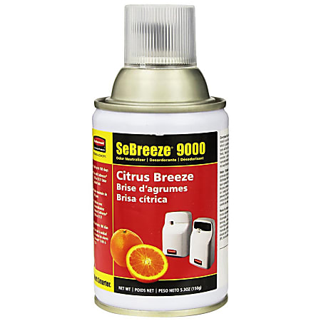 Rubbermaid® SeBreeze 9000 Series Odor Neutralizer Refills, Orchard Harvest, 5.3 Oz, Pack Of 4