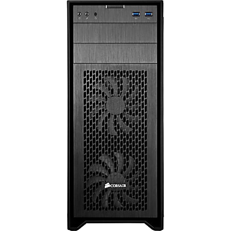 Corsair Obsidian Series 450D Mid-Tower PC Case - Mid-tower - Black - Aluminum, Steel - 7 x Bay - 3 x 4.72", 5.51" x Fan(s) Installed - Micro ATX, ATX, Mini ITX, EATX Motherboard Supported - 15.43 lb - 8 x Fan(s) Supported - 2 x External 5.25" Bay