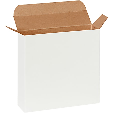Office Depot® Brand Reverse Tuck Folding Cartons, 6 3/8" x 1 1/2" x 6 3/8", White, Case of 250