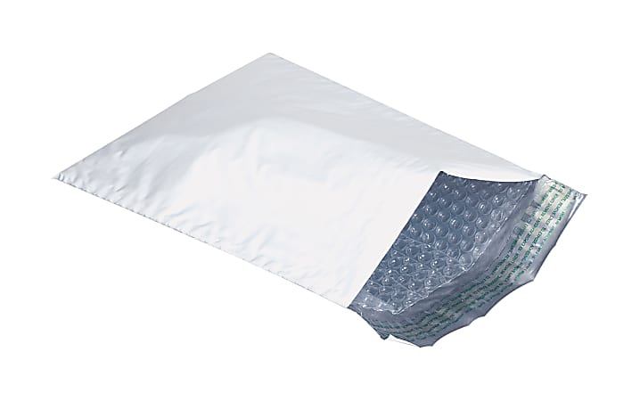 Partners Brand Bubble Lined Poly Mailers, 4" x 8", Pack Of 500