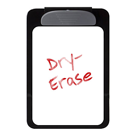 Officemate® OIC Magnetic Dry-Erase Clipboard, 9"H x 6"W x 3/4"D, Black