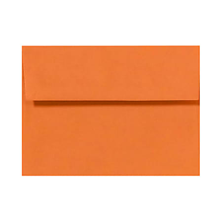 LUX Invitation Envelopes, A2, Peel & Press Closure, Mandarin Orange, Pack Of 500