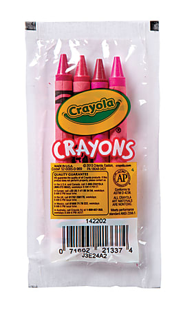 Crayola® Standard Crayons, Assorted Pink, Pack Of 4