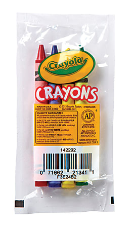 Crayola® Standard Crayons, Assorted Classic Colors, Pack Of 4