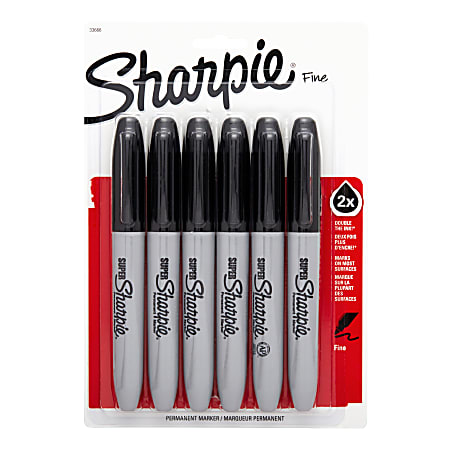 Sharpie Permanent Fine Point Marker Black - Office Depot