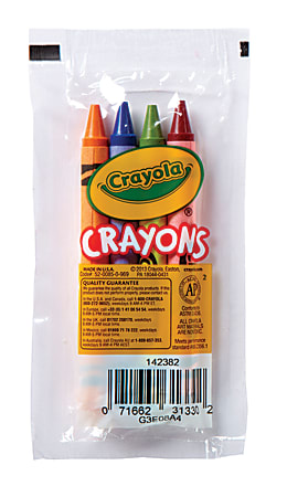 Crayola® Standard Crayons, Assorted Fall Colors, Pack Of 4
