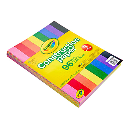 Construction Paper (6503), 58 lbs., 9 x 12, Assorted, 50 Sheets/Pack —  Janitorial Superstore