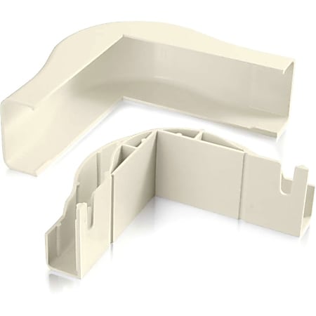 C2G Wiremold Uniduct 2900 Bend Radius Compliant External Elbow - Ivory - Ivory - Polyvinyl Chloride (PVC)